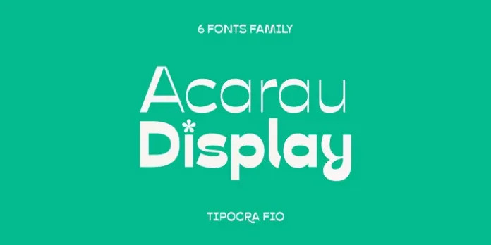 Acarau Display Font