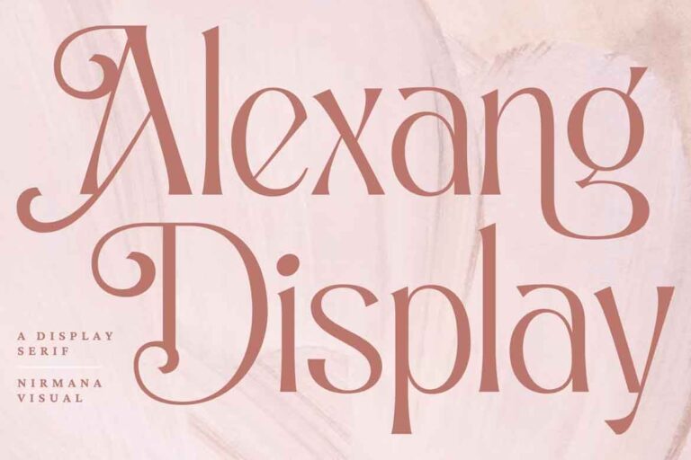 Alexang Display Font