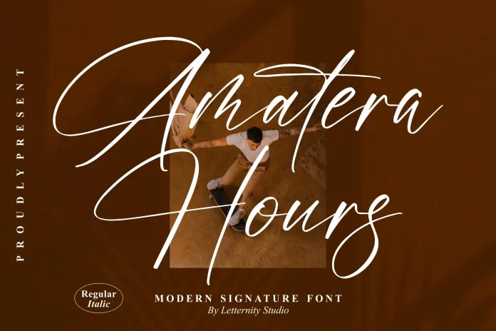 Amatera Hours Font