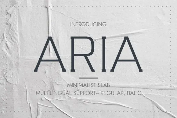 Aria Font