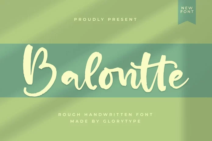 Balontte Font