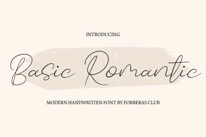 Basic Romantic Font