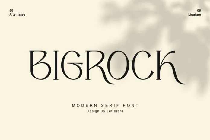 Bigrock Font