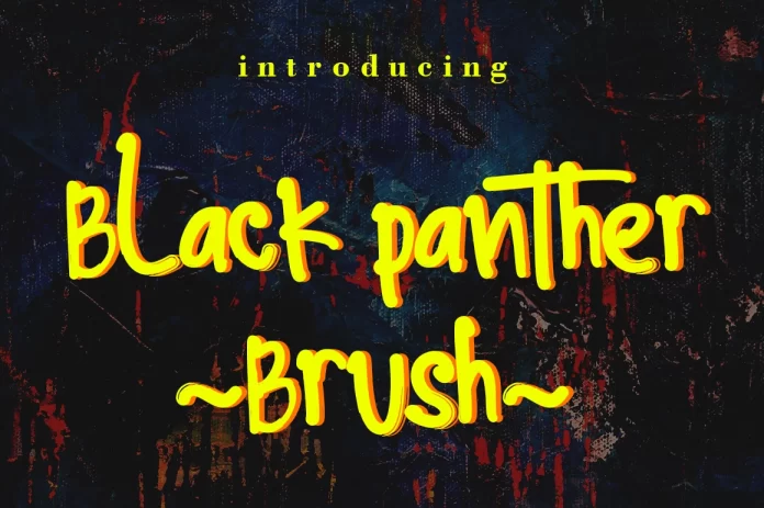 Black Panther Brush Font