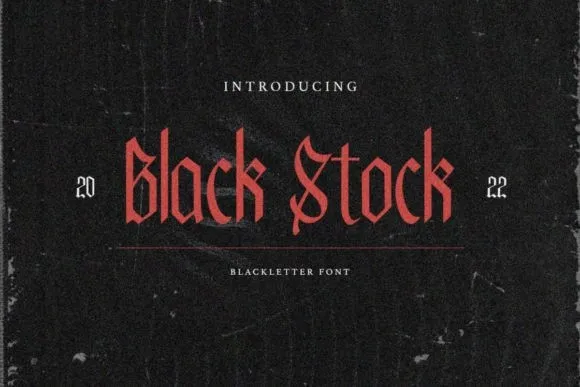 Black Stock Font