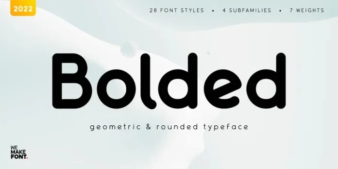 Bolded Font