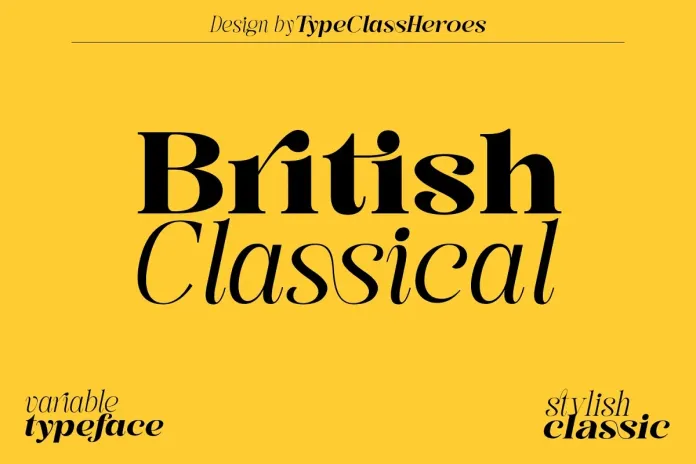 British Classical Font