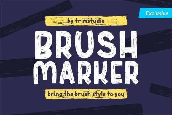 Brush Marker Font