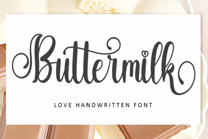 Buttermilk Typeface