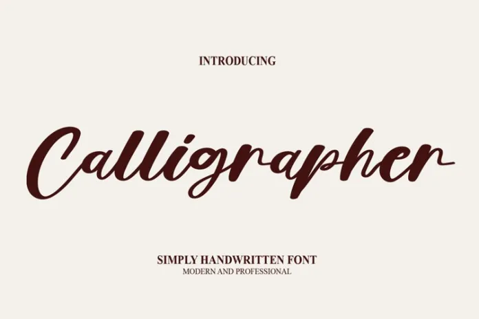 Calligrapher Font