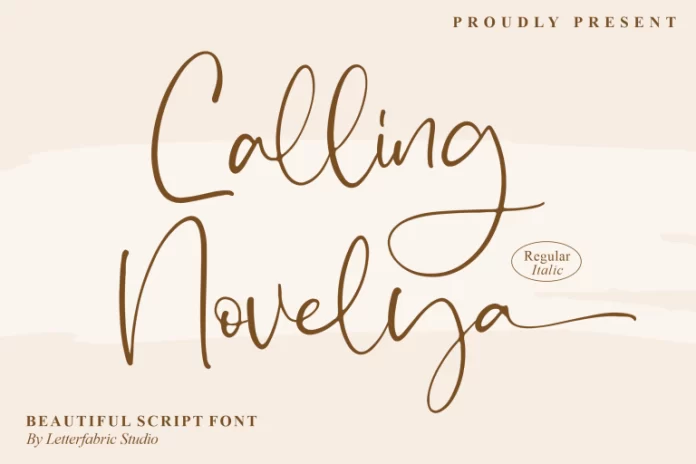 Calling Novelya Font