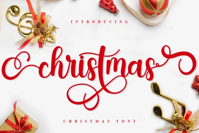 Christmas Calligraphy Typeface