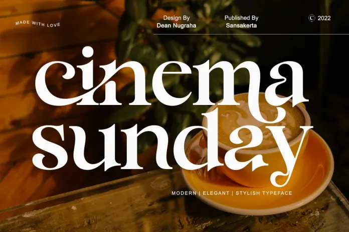Cinema Sunday Font