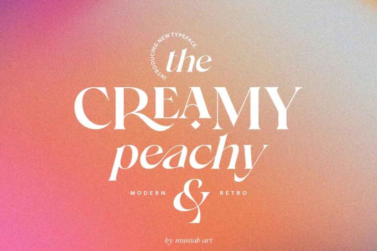 Creamy Peachy Font