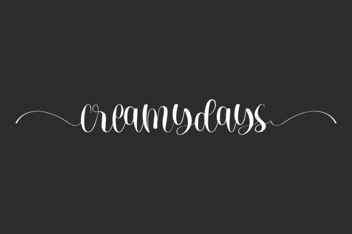Creamydays Font