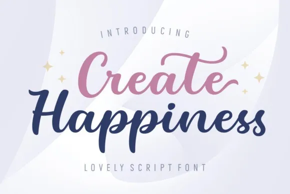 Create Happiness Font