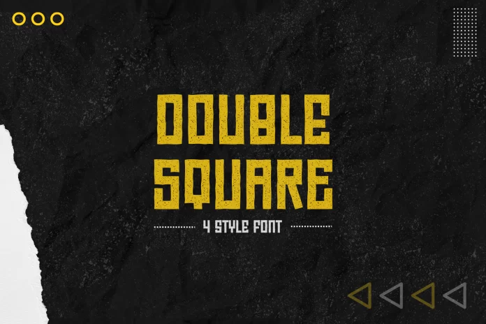 Double Square Font