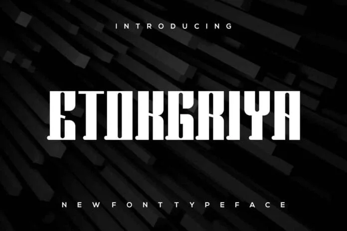 Etokgriya Font Etokgriya Font