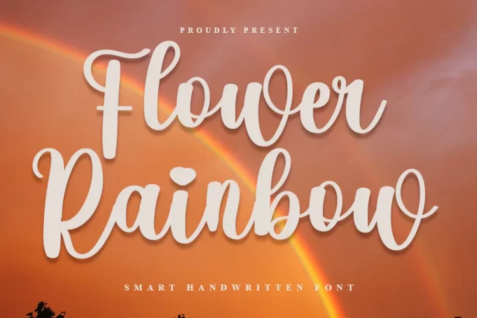 Flower Rainbow Font
