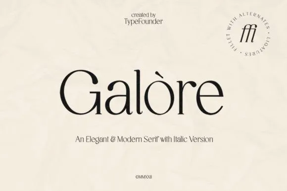 Galore Font