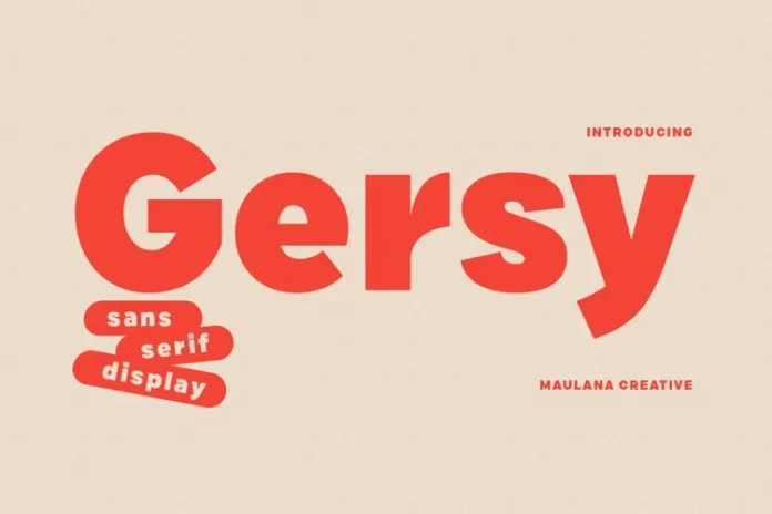 Gersy Font