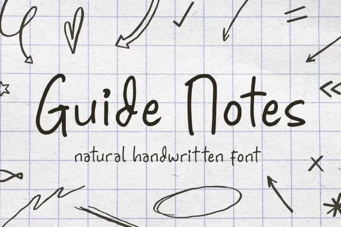 Guide Notes Font