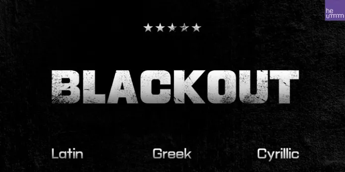 HU Blackout Font Family