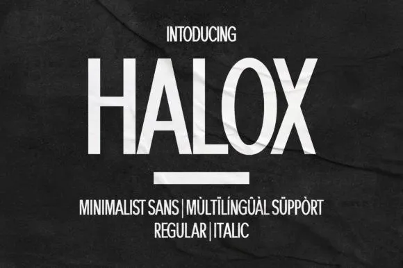 Halox Font Family