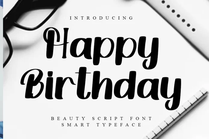 Happy Birthday Typeface