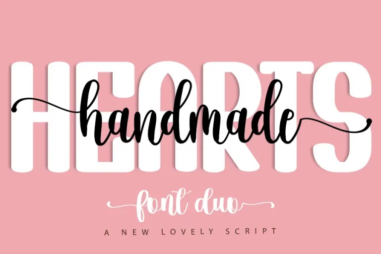 Hearts Handmade Font