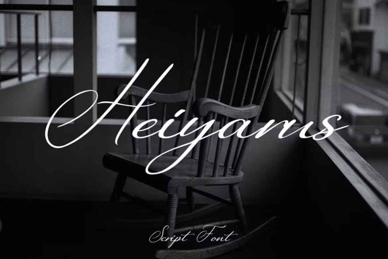 Heiyarus Script Font