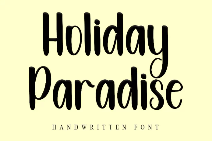 Holiday Paradise Font