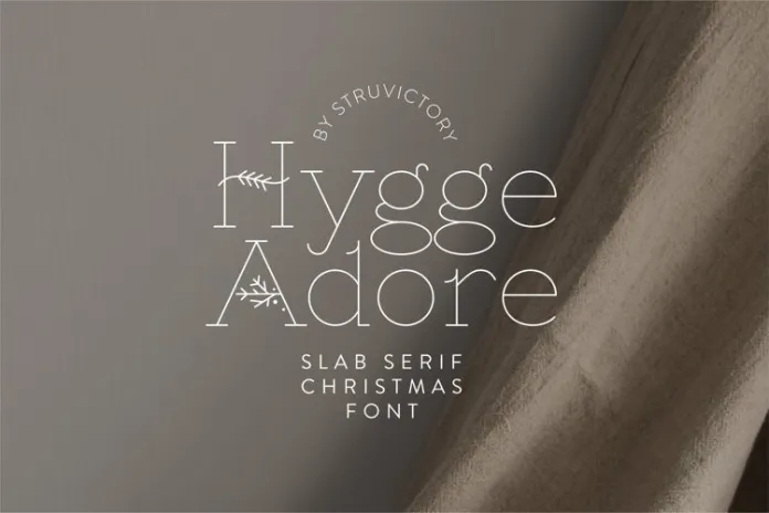 Hygge Adore – Christmas Serif Font