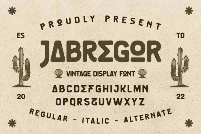 Jabregor Font Family