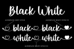 Lovely White Font
