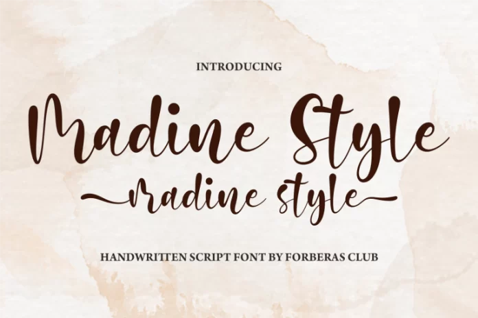 Madine Style Font