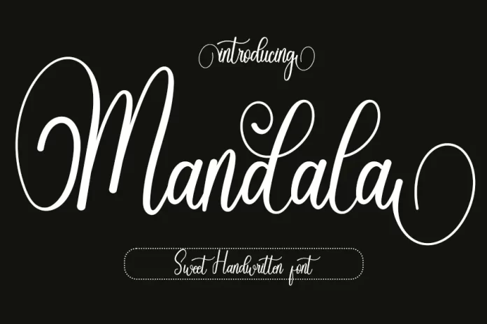 Mandala Script Typeface