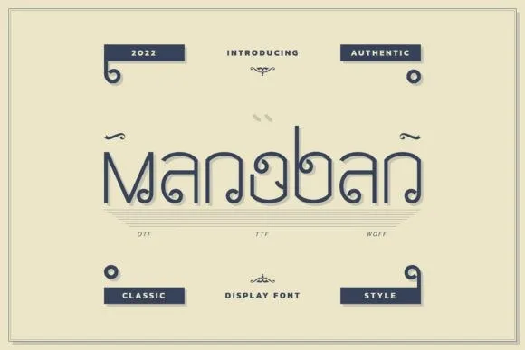 Manoban Font