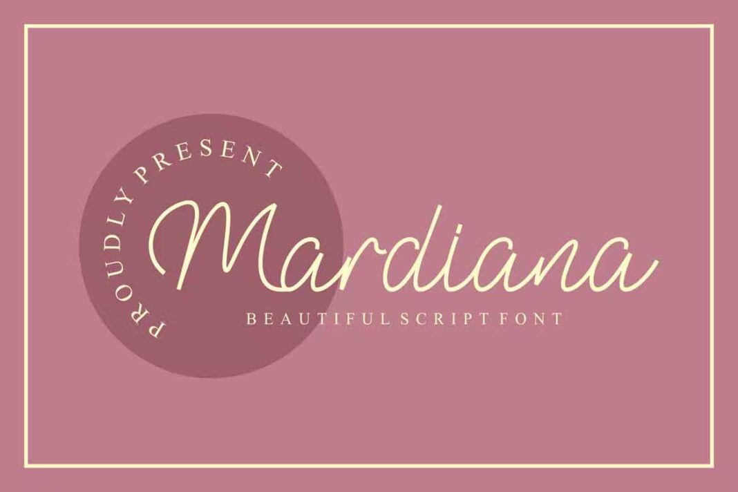 Mardiana Script Font