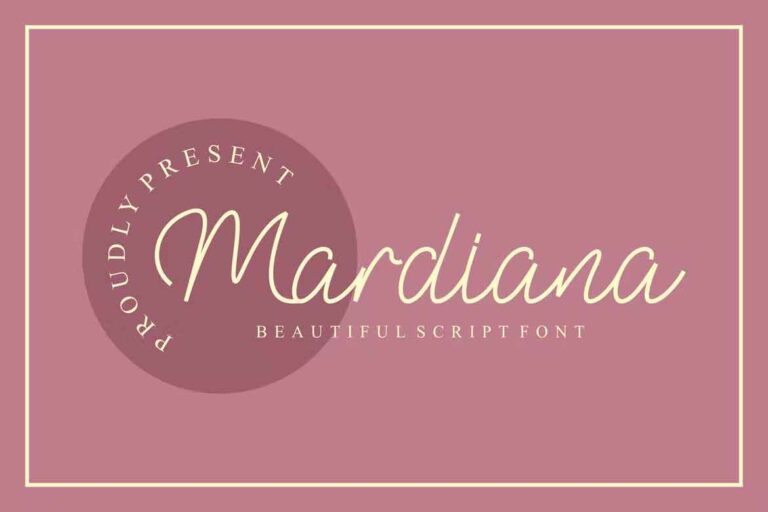 Mardiana Script Font
