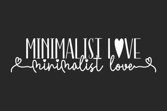 Minimalist Love Font