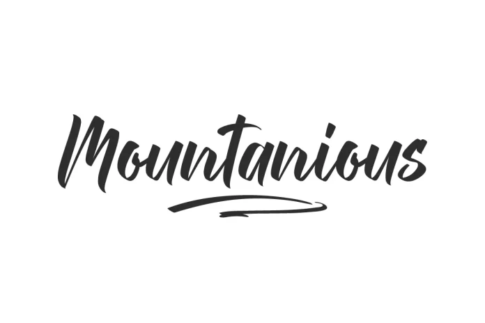 Mountanious Font