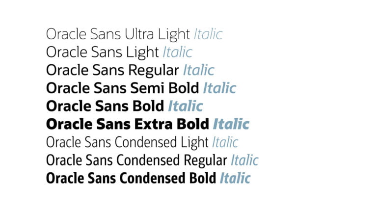 Oracle Sans Font