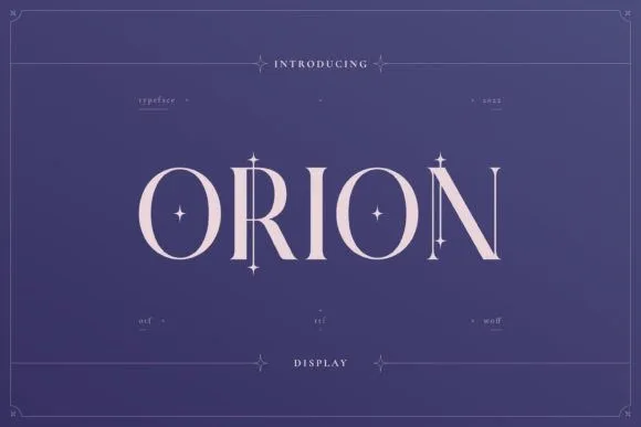 Orion Font