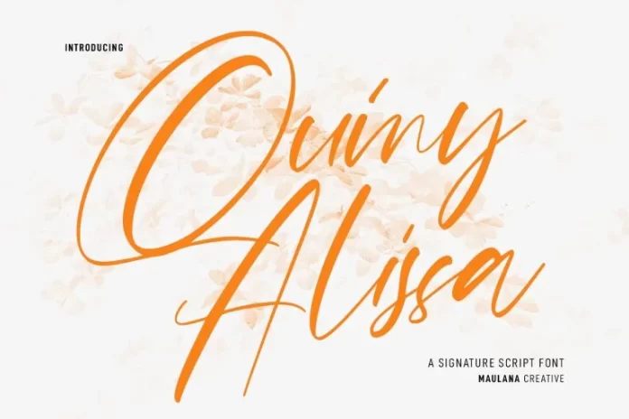 Quiny Alissa Font