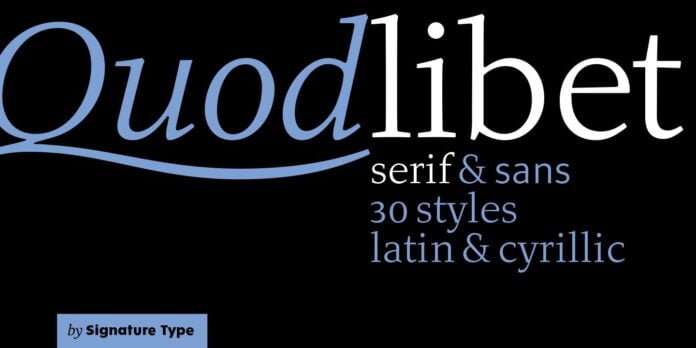 Quodlibet Serif Font