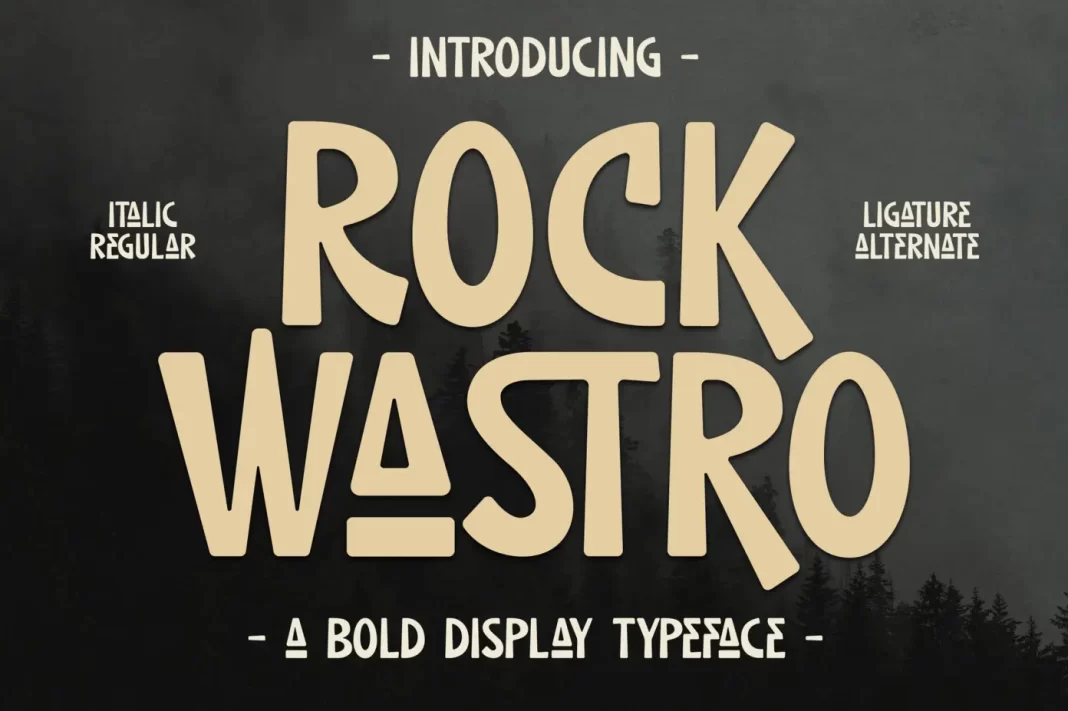 ROCK WASTRO Font