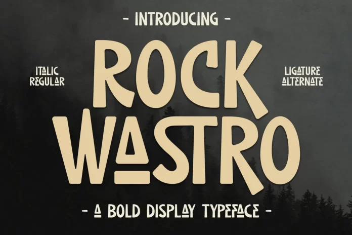 ROCK WASTRO Font