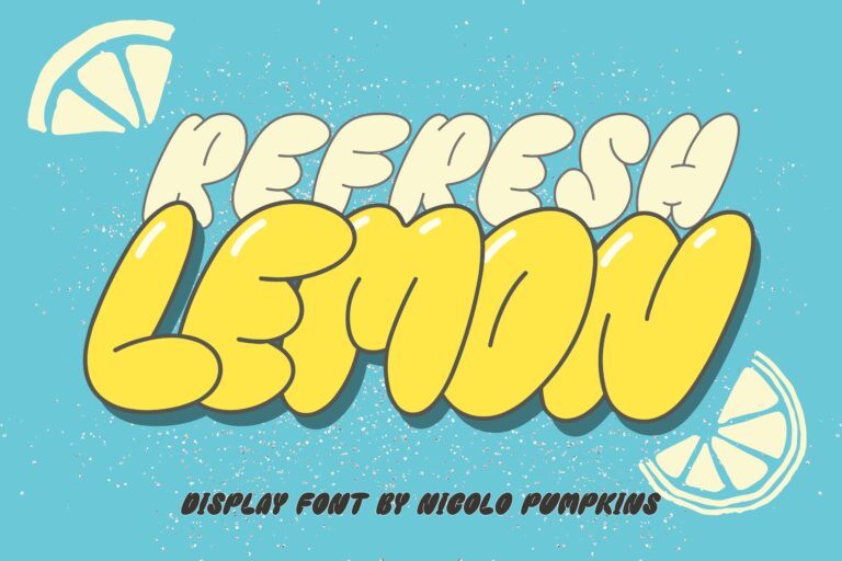 Refresh Lemon Font