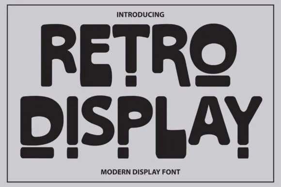 Retro Display Font